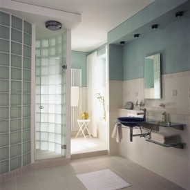 Glass Block Bathroom