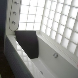 Glass Block Bathroom